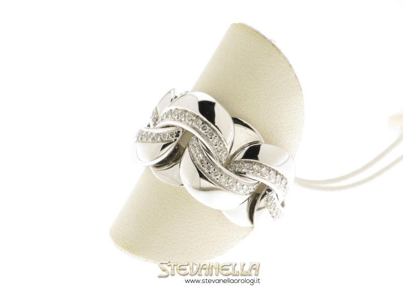 Anello catena oro bianco on sale